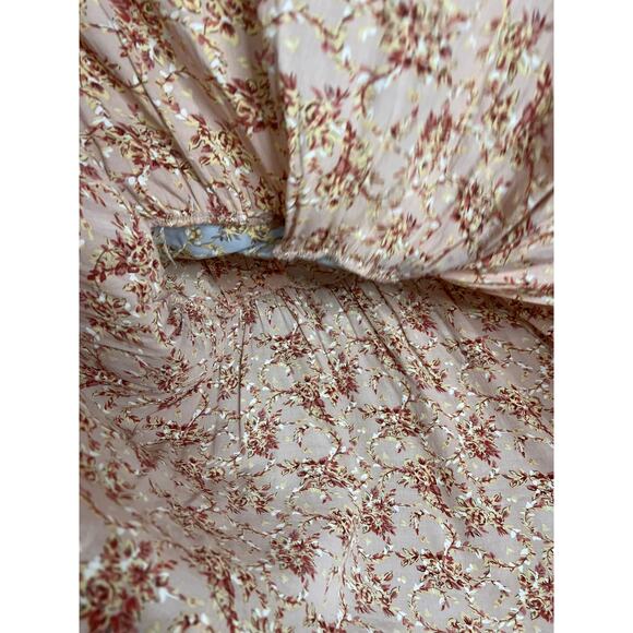 Mink Pink Dress Womens Size M Collar Blue/ Pink Button Mini Pockets Coquette - Picture 10 of 11